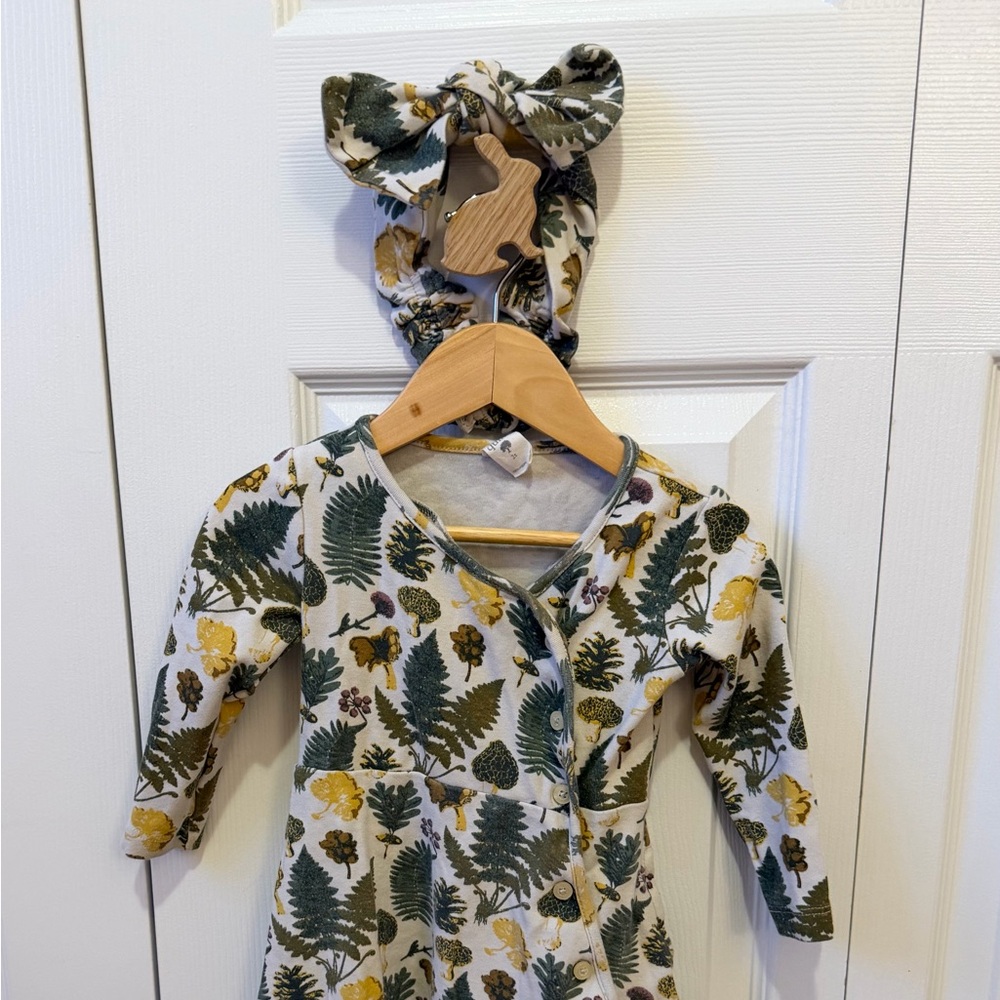 Kate Quinn Autumn Botanical Wrap Dress & Headband Bow